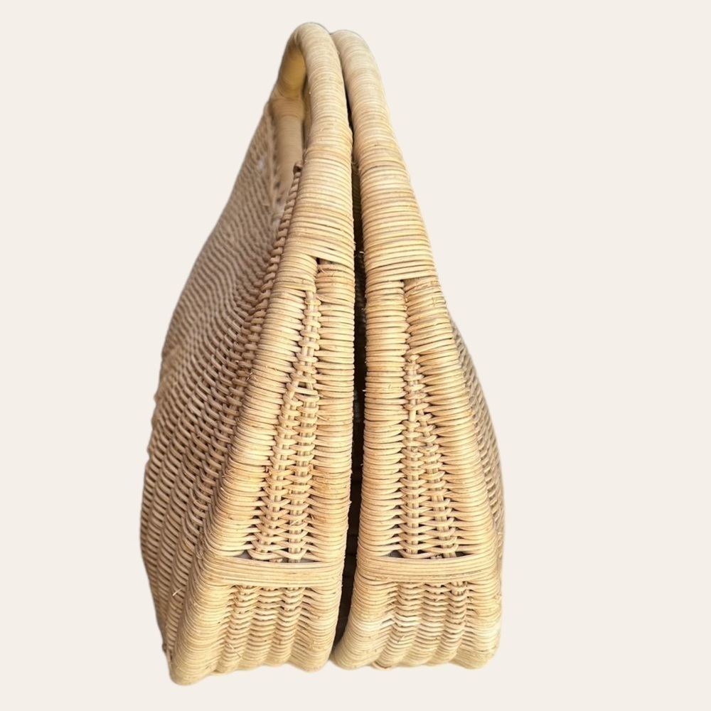 Vintage 1960’s wicker purse bag mint condition beach boho basket bag​​​​…​​​​​ - Picture 4 of 5